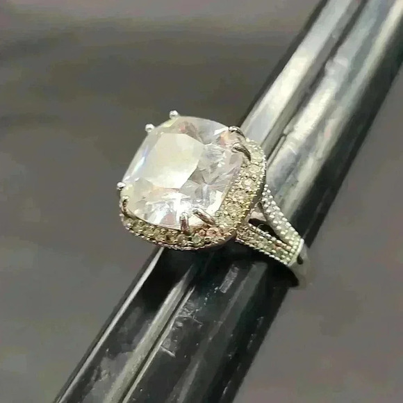Jewelry - Premiere Designs Clear Crystal Ring 
Sz 8